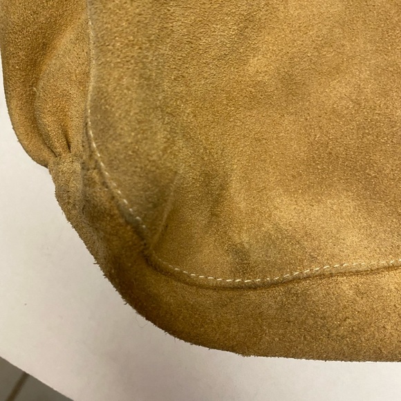 Tylie Malibu Raw Leather Blinged Shoulder Strap Hobo Bag - Picture 11 of 16